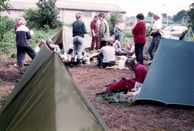 Grethe Andersen: The Camp. Greenham Common June 1983.