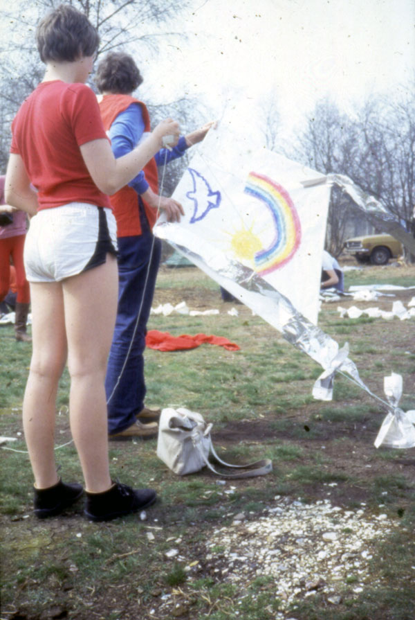 Ulla Moltved: Greenham Common Easter 1984.