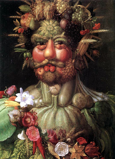 Allegori fra middelalderen: Efterår af den italienske maler Arcimbolo, 1591