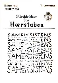 Meddelelser fra Hærstaben, 1956:1 - klassificeret til tjenestebrug